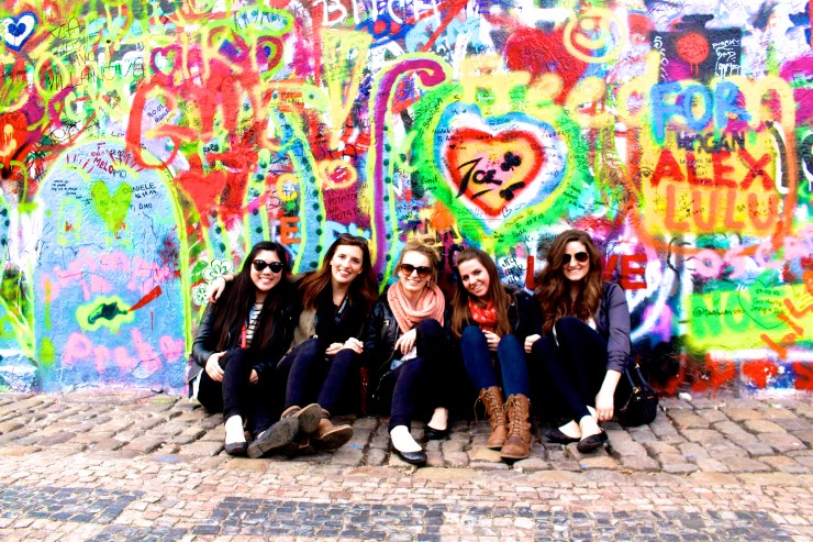 The travel crew: Me, Kim, Michela, Melissa and Stas