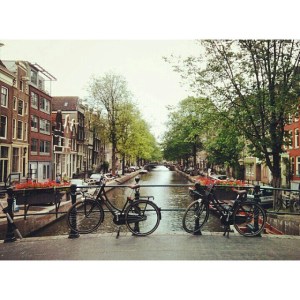 Amsterdam: the city with more bikes than people.