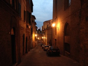 Typical Siena street 