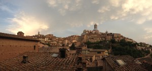 View from our balcony at Hotel Alma Domus, Siena